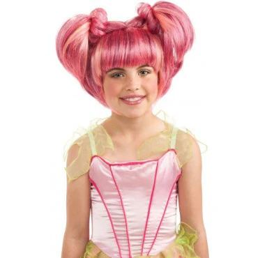 Kids Pink Spring Fairy Wig