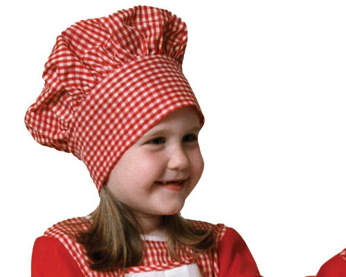 Kids Red & White Chef Hat