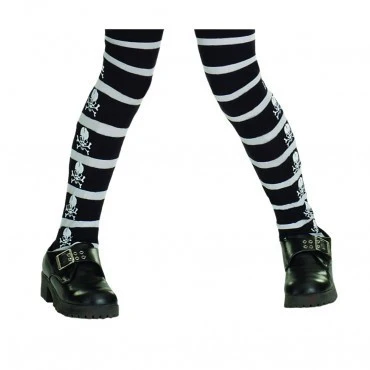 Kids Skull & Crossbones Pirate Tights
