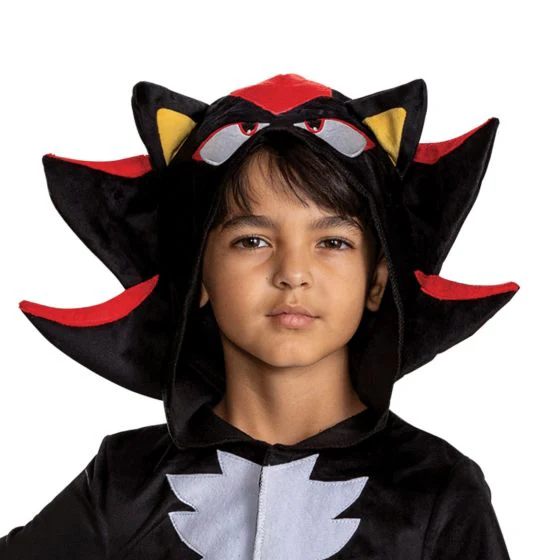 Kids Sonic the Hedgehog Hooded Shadow Costume - Image 2