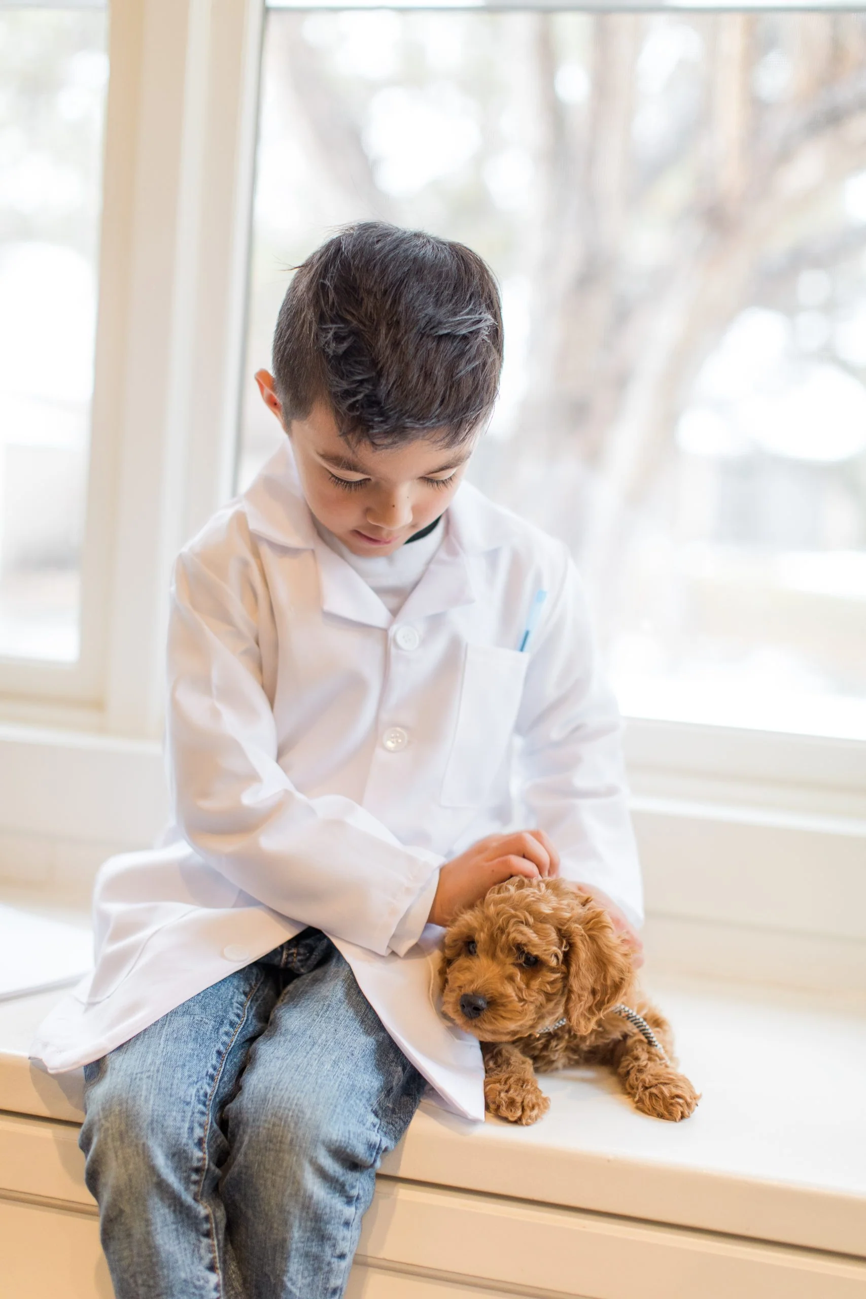Kids White Lab Coat Costume - Image 3