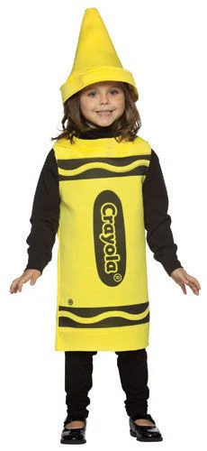 Kids Yellow Crayola Crayon Costume