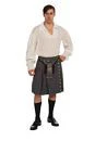 Kilt & Shirt - Black/Gray - Large