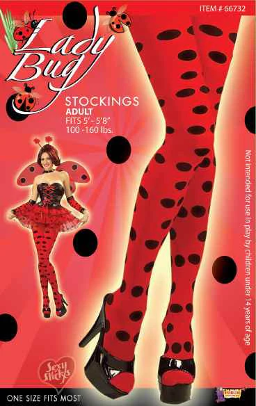 Lady Bug Costumes Stockings