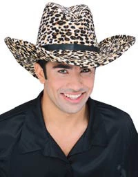 Leopard Print Cowboy Hats Halloween Hats