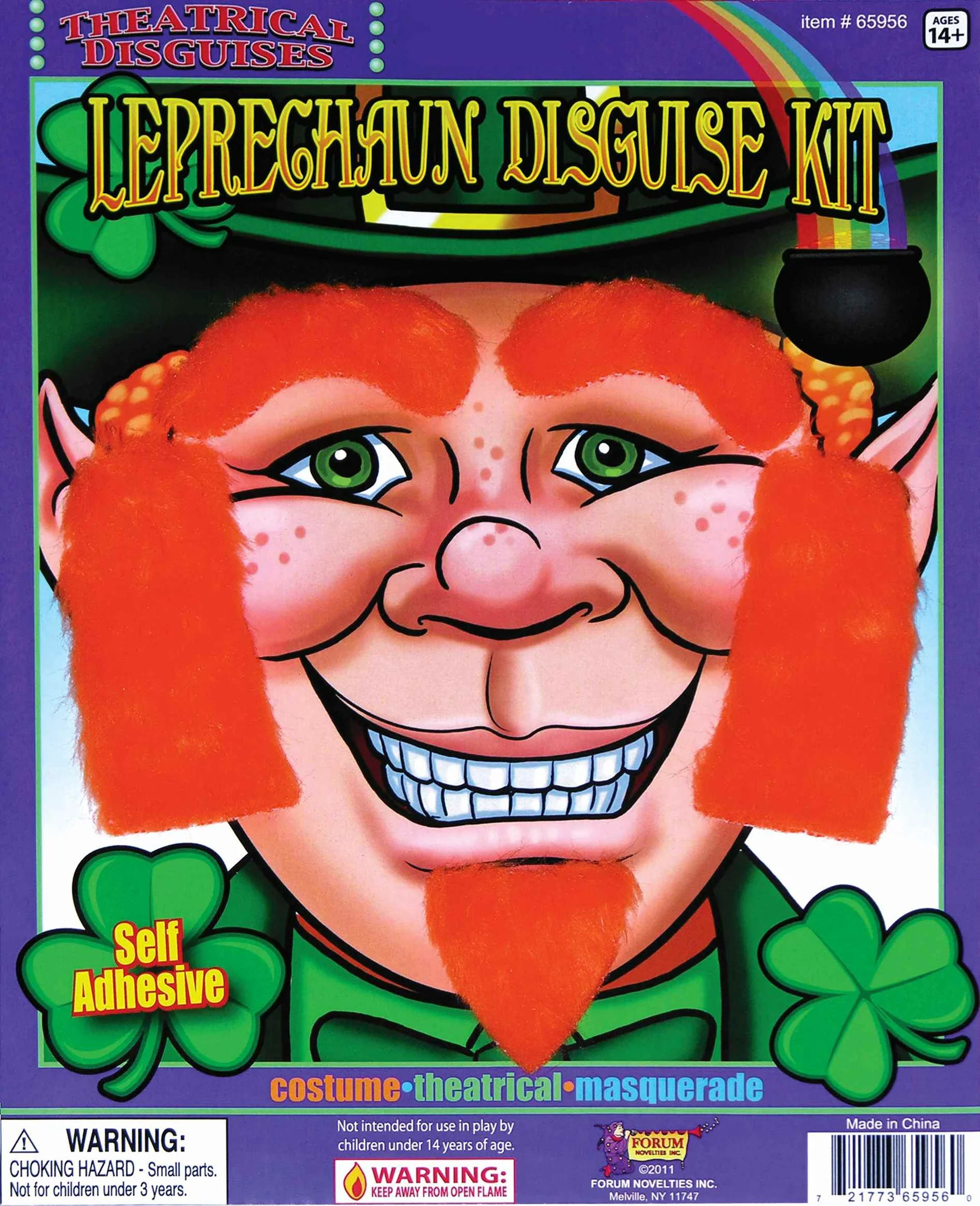 Leprechaun Red Facial Hair Kit