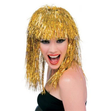 Long Tinsel Wig - Various Colors