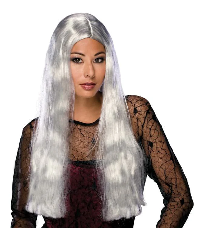 Long Witch or Vampira Wig - Various Colors - Image 3