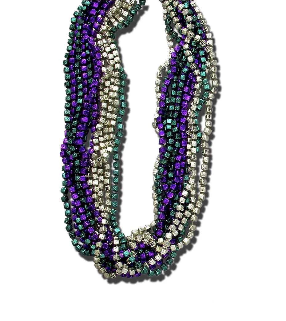 Mardi Gras Beads Dozen Mardi Gras Dice Beads