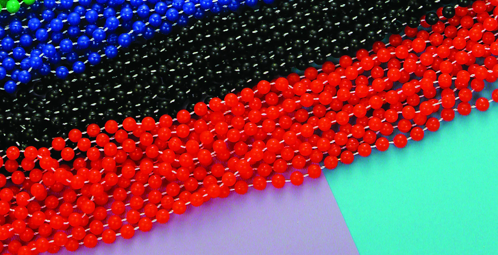 Mardi Gras Beads One Dozen 33 inch Orange Beads