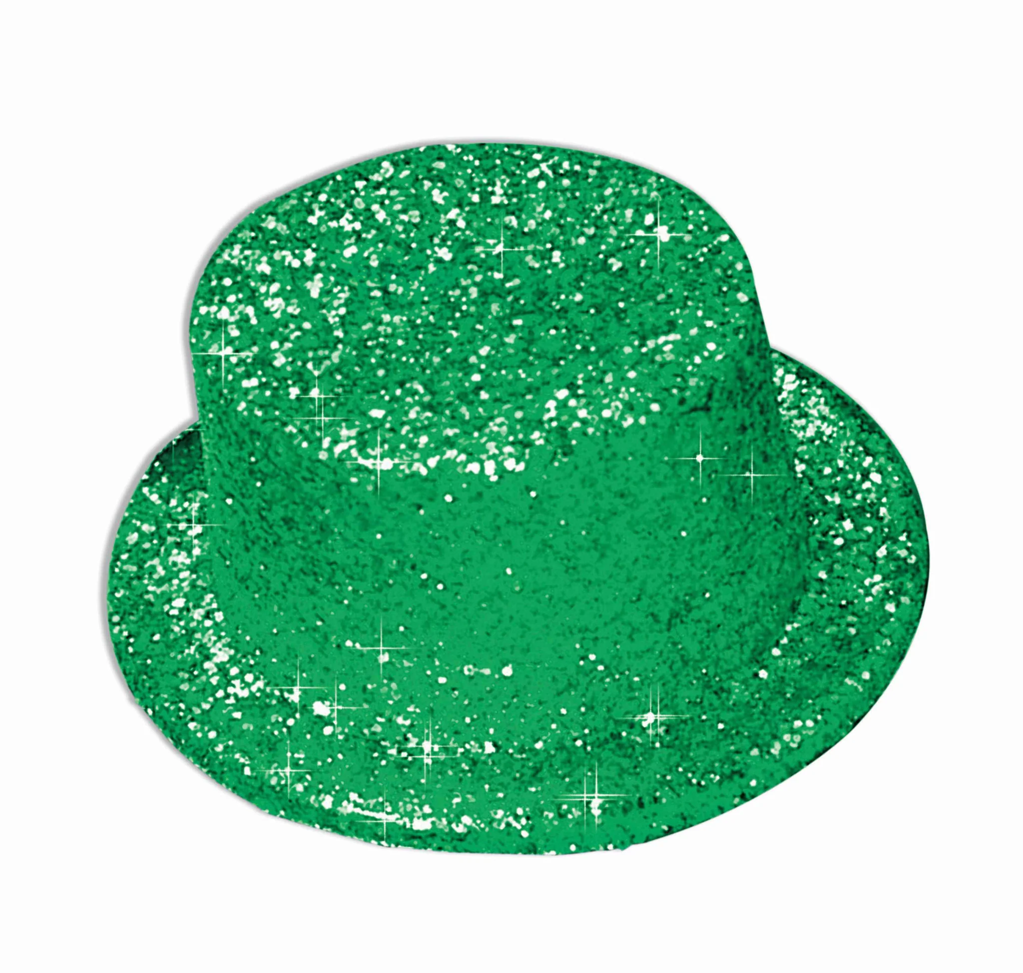 Mardi Gras Hats Green Glitter Mardi Gras Top Hat