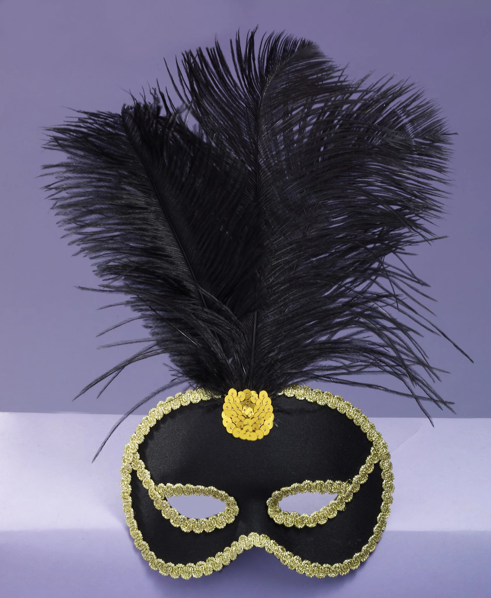 Mask-Feather-Black