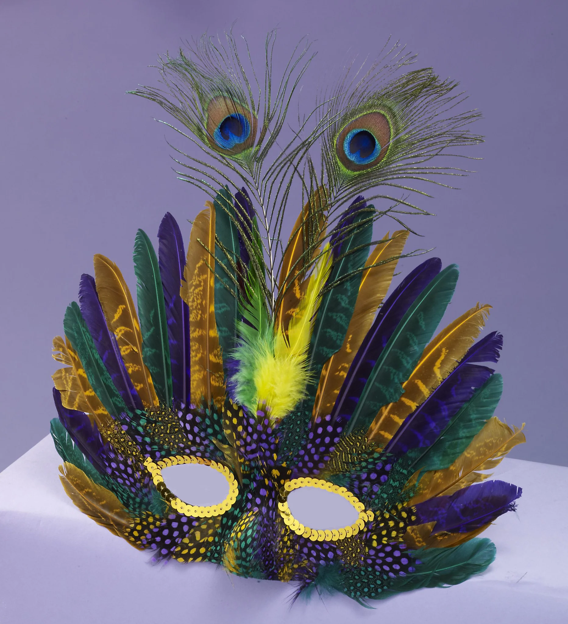 Mask-Feather-Mardi Gras