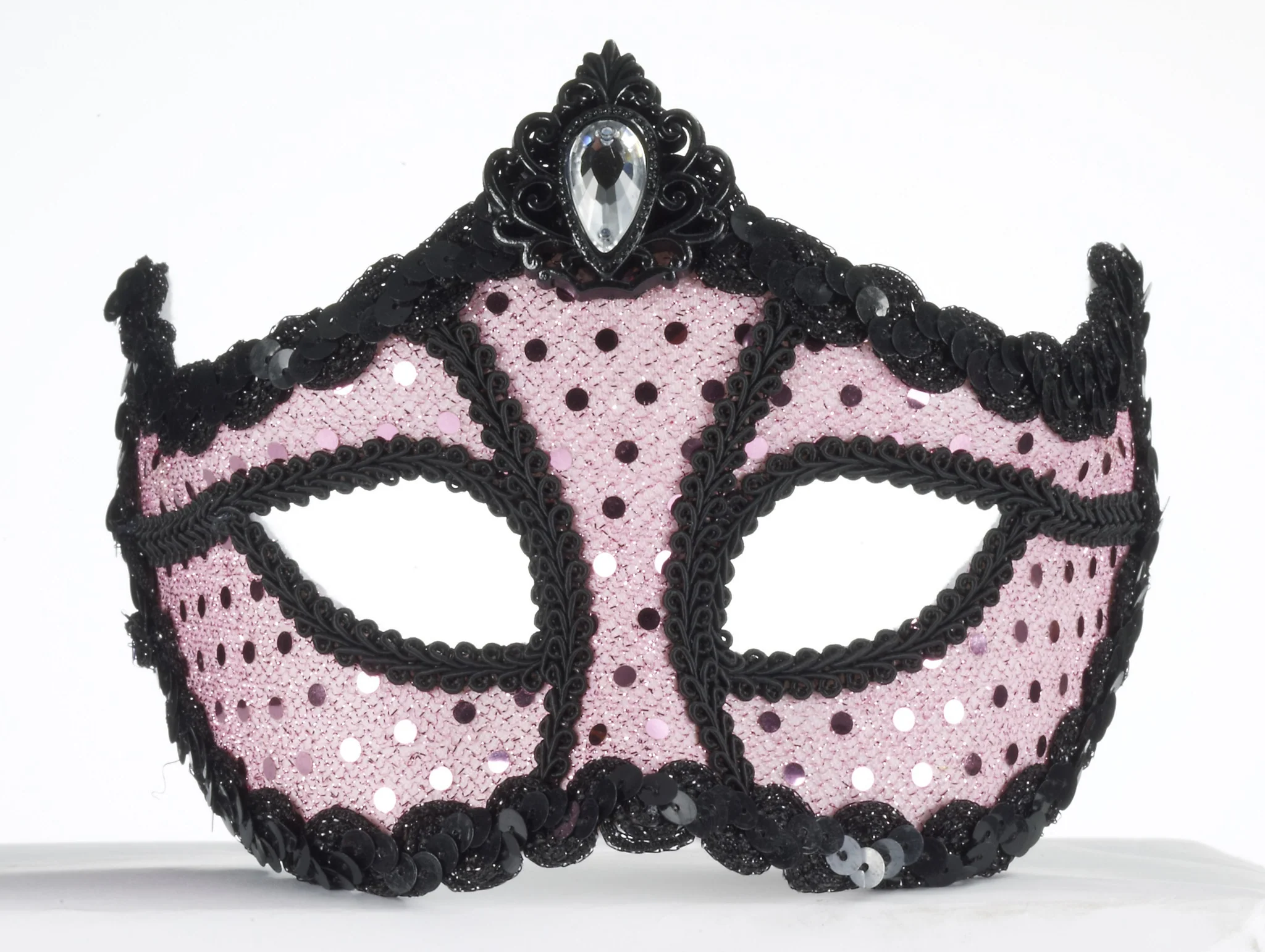 Mask-Half W/Glass-Pink W/Sequn
