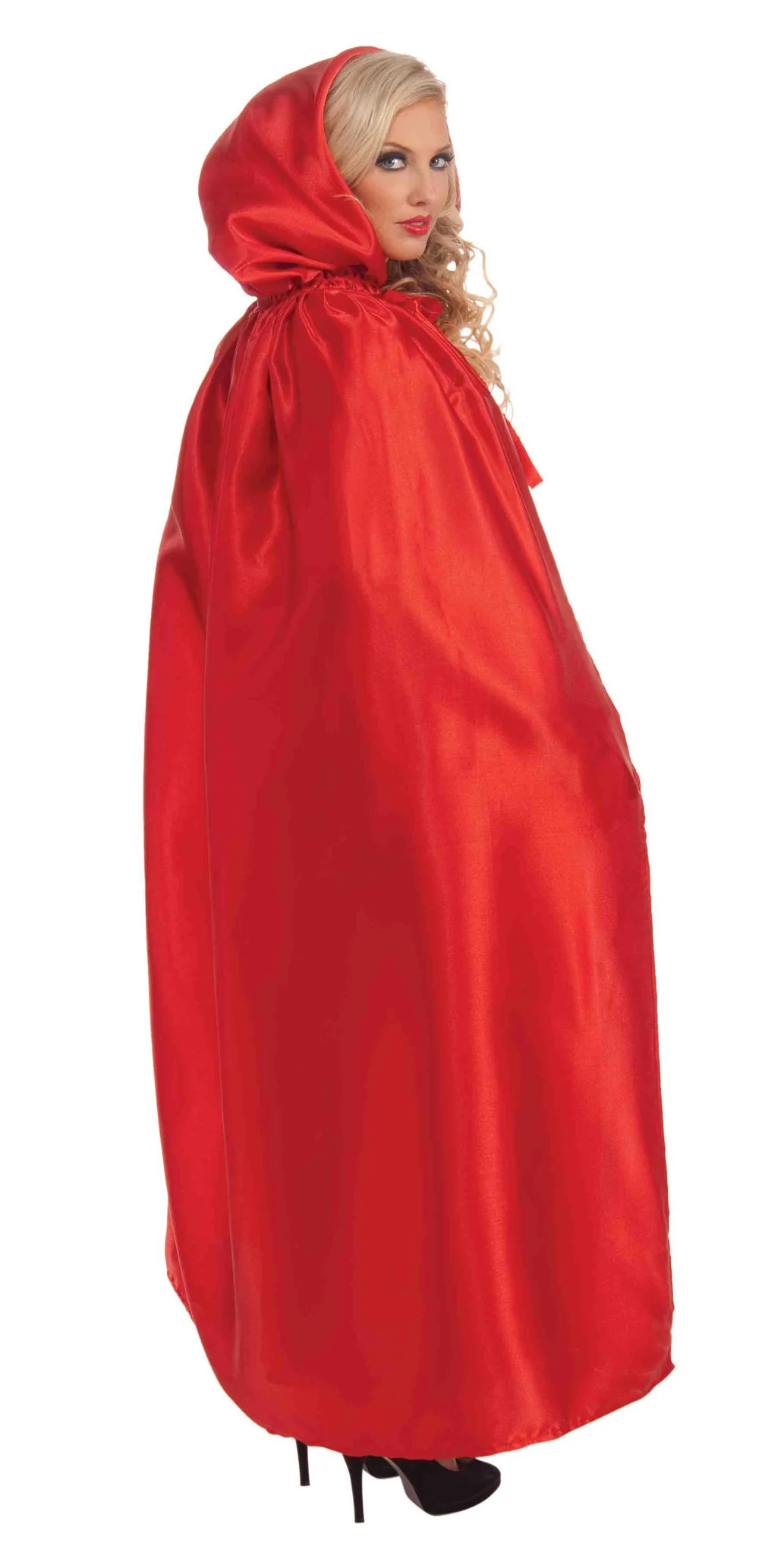 Masquerade Cape Red Hooded Cape
