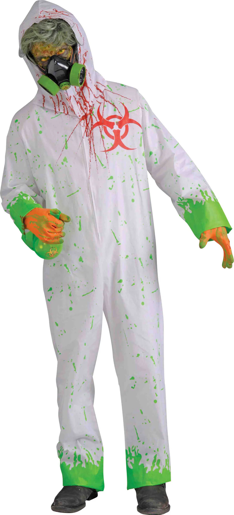 Mens Biohazard Zombie Hazmat Suit