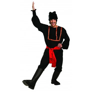 Mens Black Russian Costume