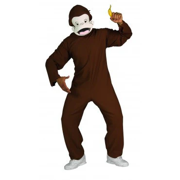 Mens Curious George Costume