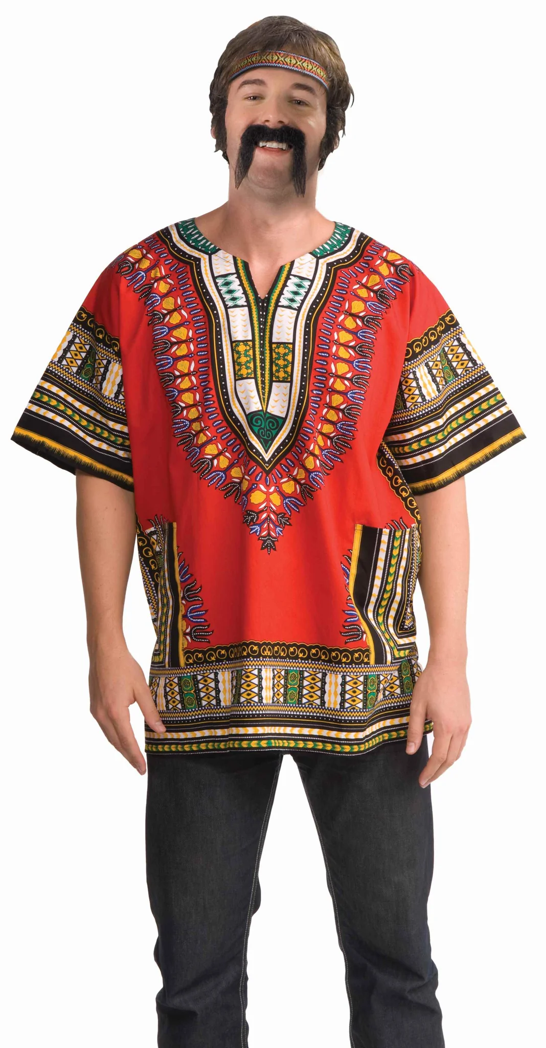 Mens Dashiki Hippie Shirt - Various Colors - Image 2