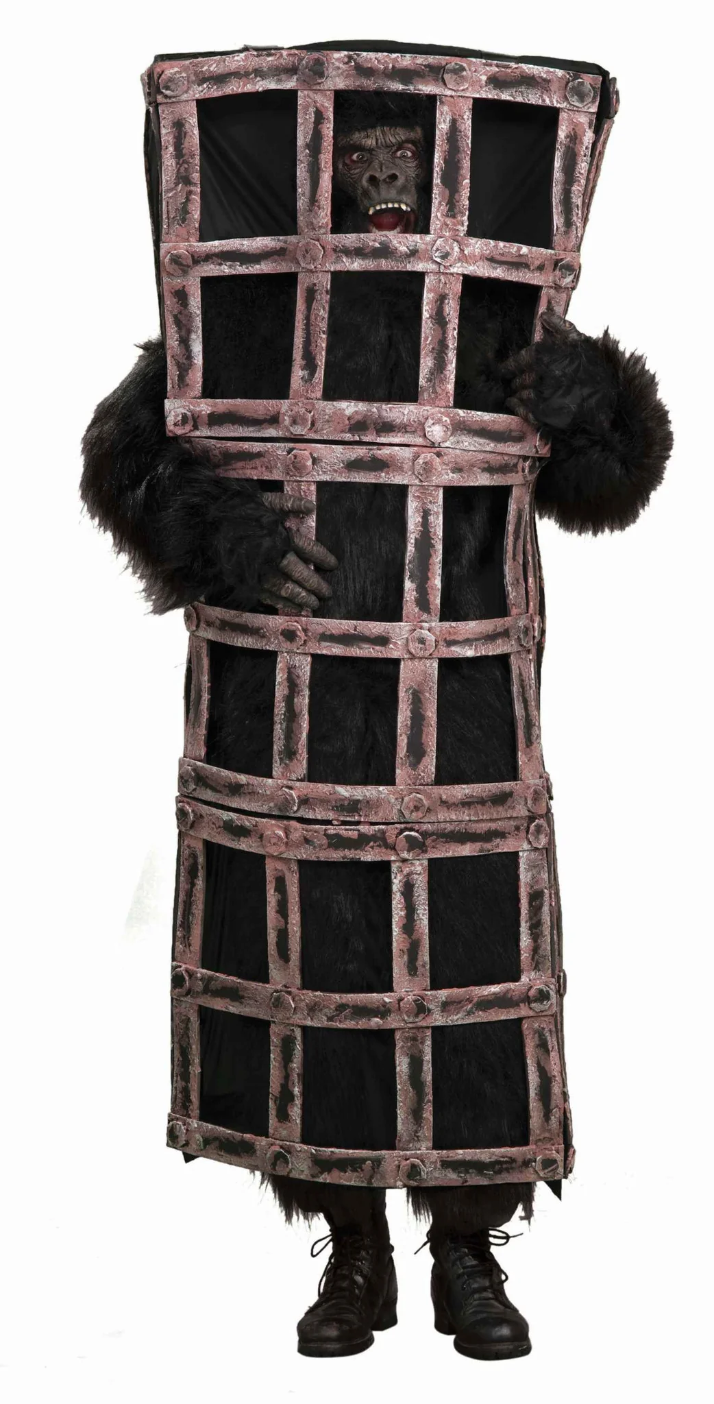 Mens Deluxe Caged Gorilla Costume
