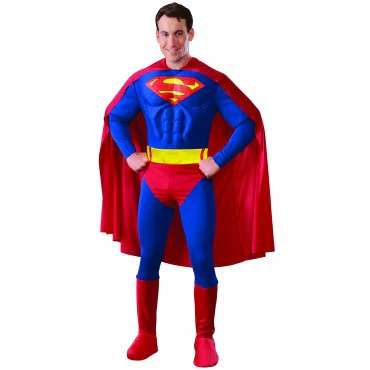 Mens Deluxe Superman Costume