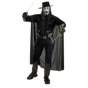 Mens Deluxe V for Vendetta Costume