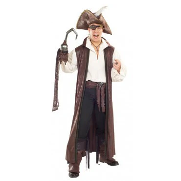 Mens Pirate Distressed Coat