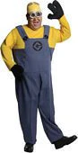 Mens Plus Size Minion Dave Costume