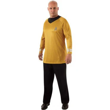 Mens Plus Size Star Trek Deluxe Captain Kirk Costume