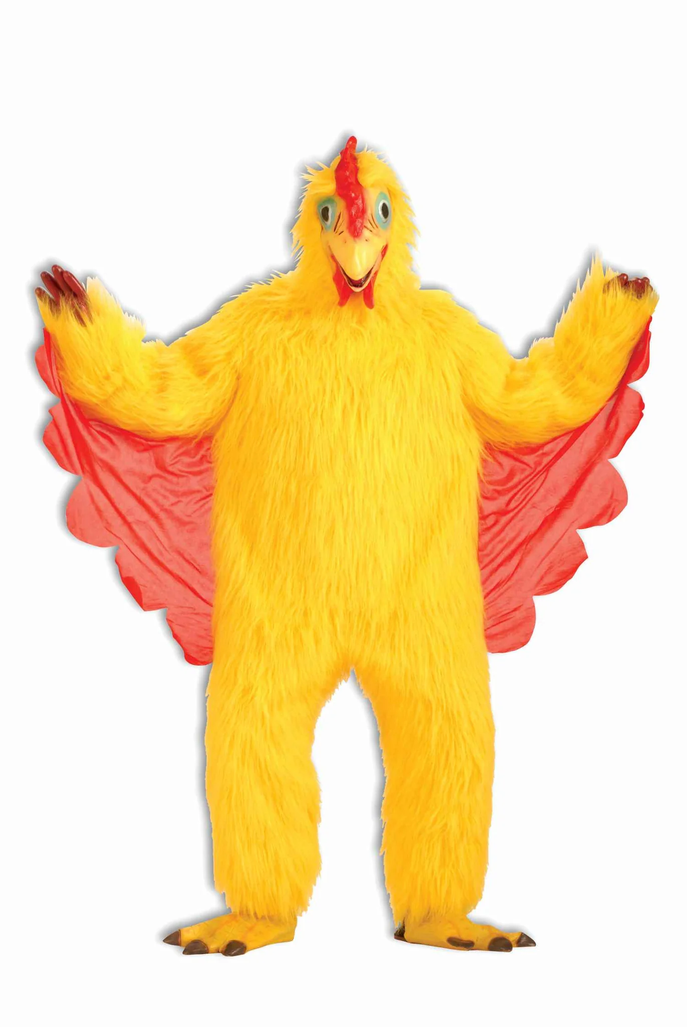 Mens Plush Chicken Mascot Costume