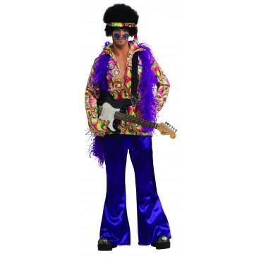 Mens Purple Daze Hippie Costume
