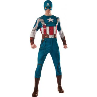 Mens Retro Captain America Costume