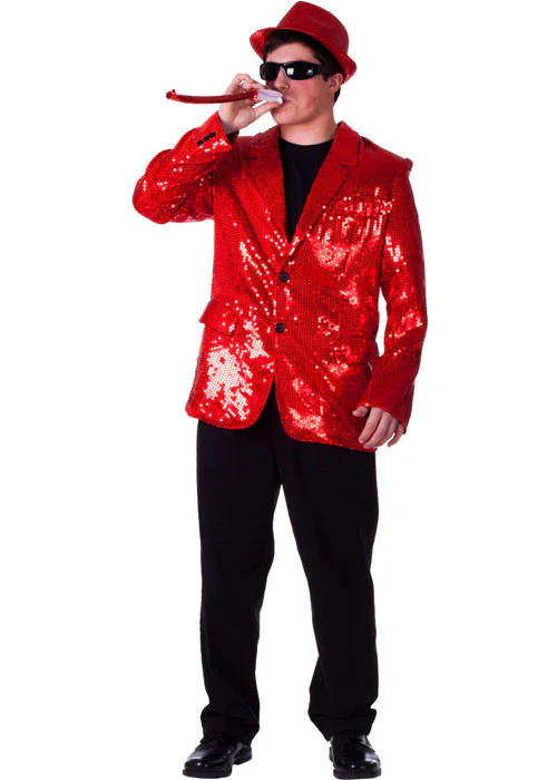 Mens Sequined Blazer - Various Colors - Image 3