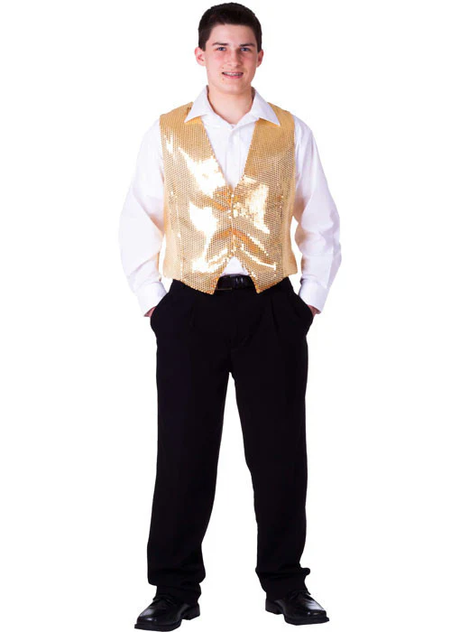 Mens Sequined Vest - Various Colors
