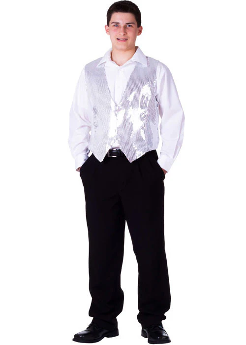 Mens Sequined Vest - Various Colors - Image 2