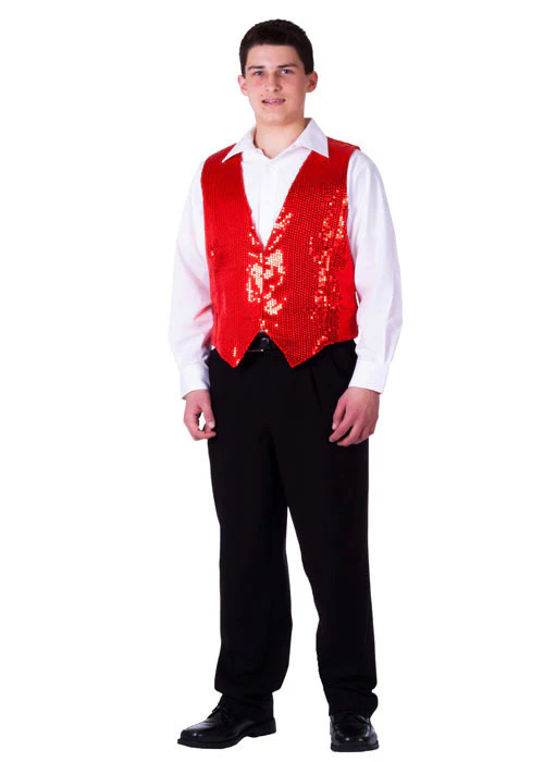 Mens Sequined Vest - Various Colors - Image 3