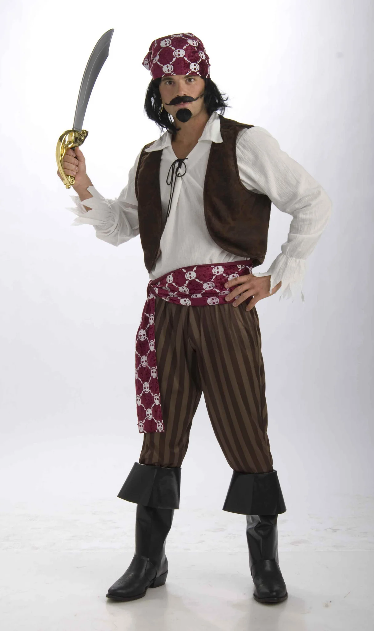 Mens Shipwrecked Pirate Costume