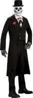 Mens Skeleton Groom Costume