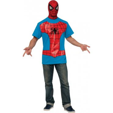 Mens Spider-Man T-Shirt and Mask