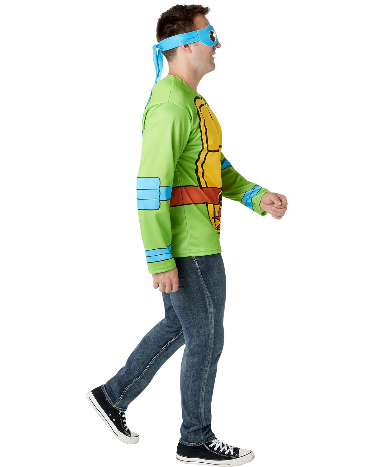 Mens Teenage Mutant Ninja Turtles Leonardo Costume Top - Image 4