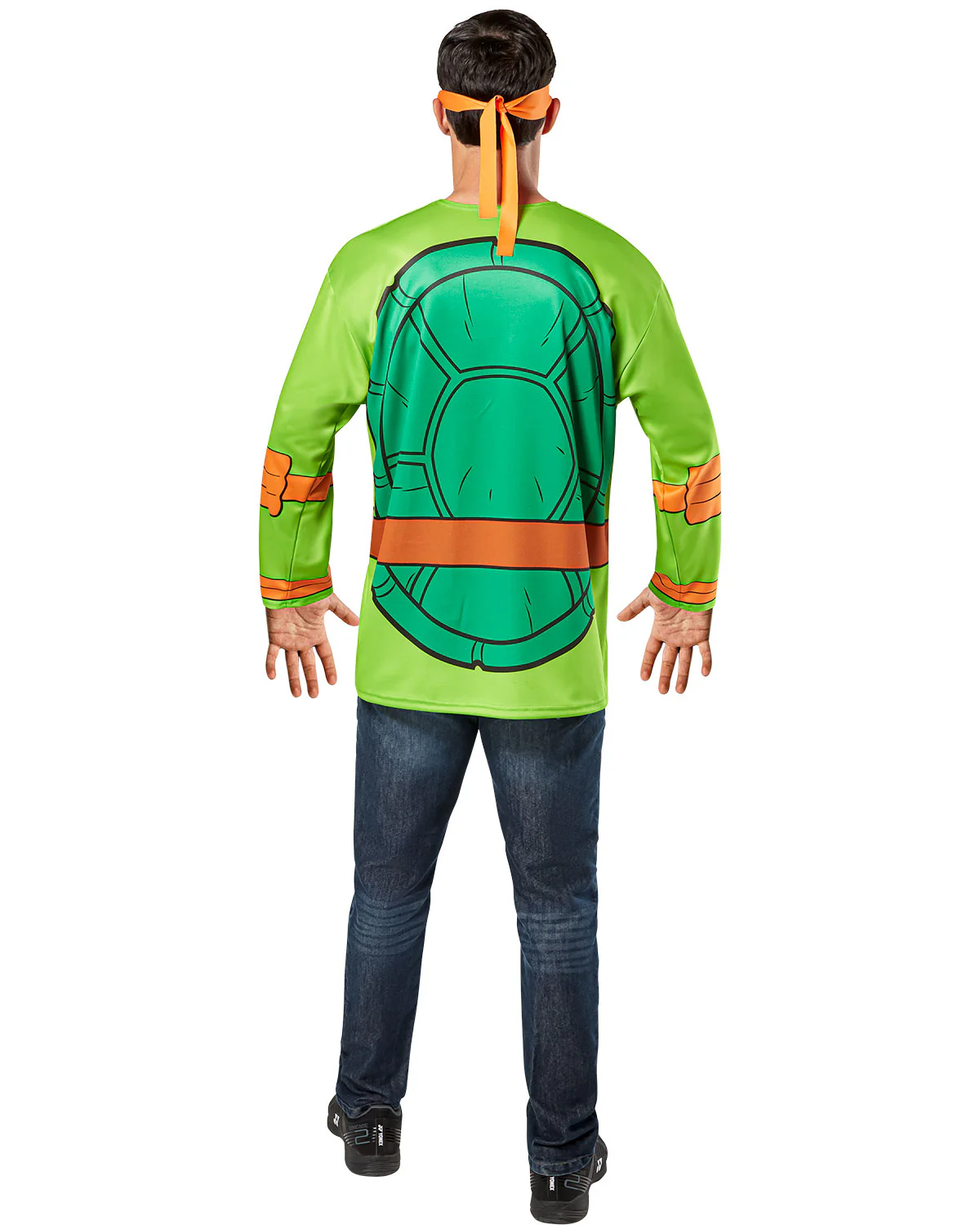 Mens Teenage Mutant Ninja Turtles Michelangelo Costume Top - Image 3