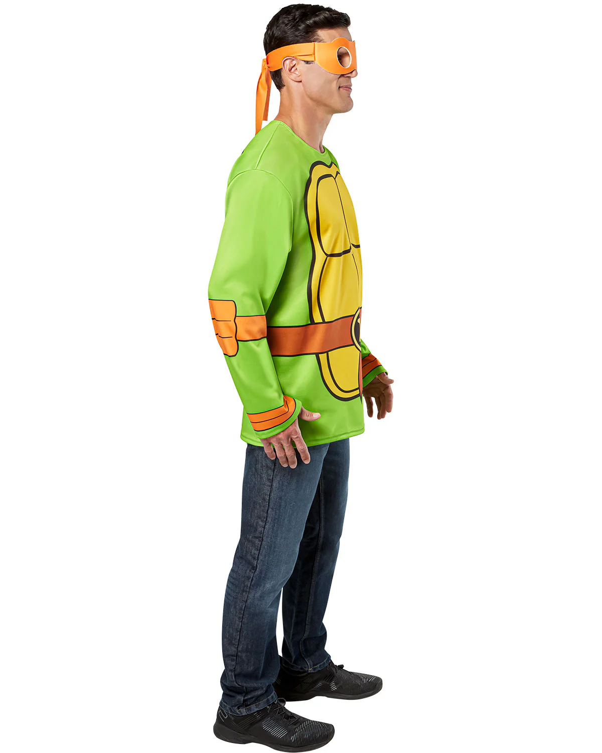Mens Teenage Mutant Ninja Turtles Michelangelo Costume Top - Image 4