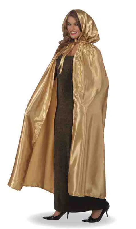 Metallic Cape Masquerade Cape Gold