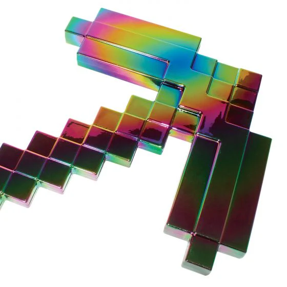 Minecraft Anniversary Netherite Slick Pickaxe Costume Prop Accessory - Image 3