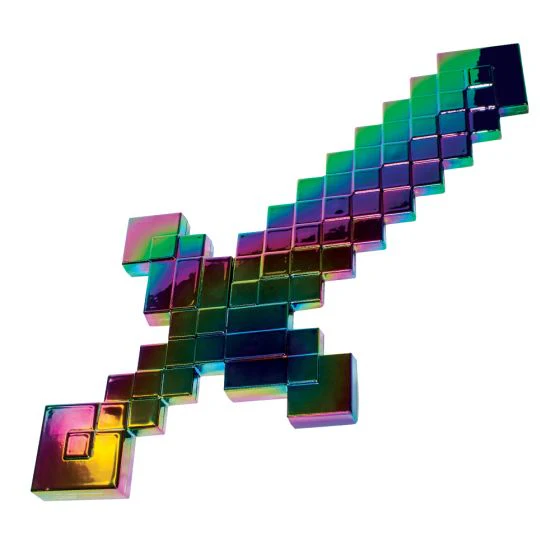 Minecraft Anniversary Netherite Slick Sword Costume Prop Accessory