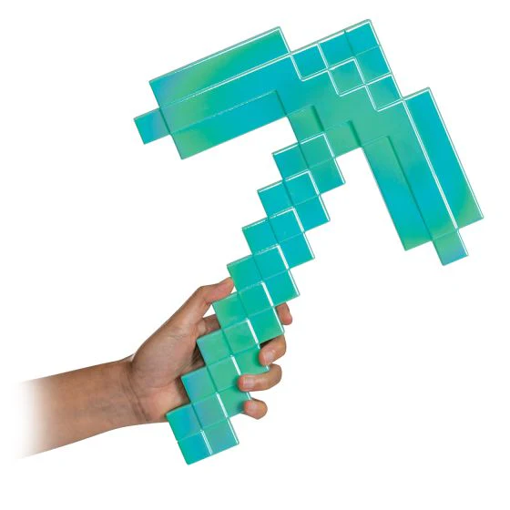 Minecraft Diamond Pickaxe Costume Prop Accessory - Image 2