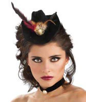 Mini Cowgirl Hat with Feather