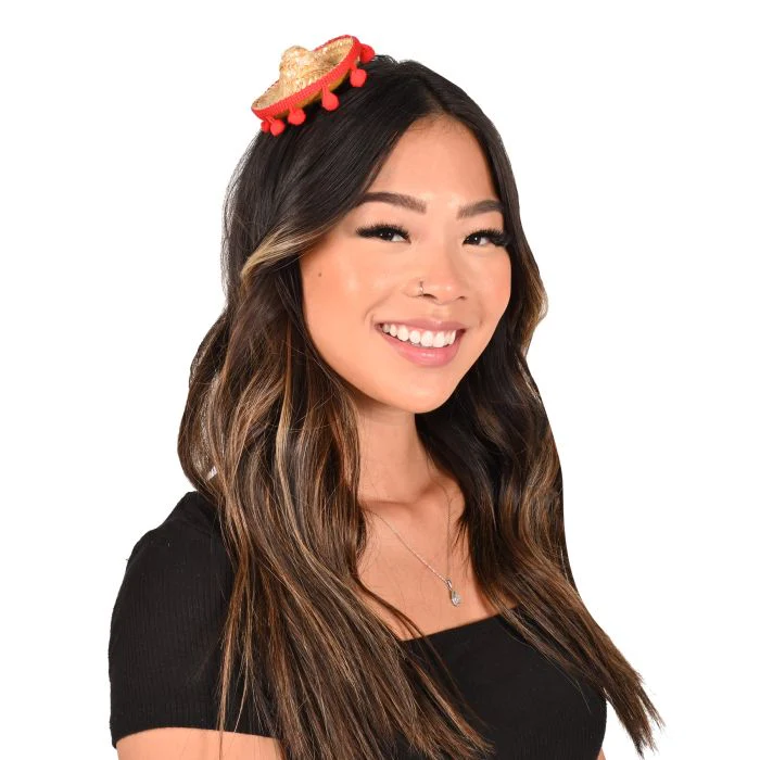 Mini Sombrero Hair Clip Costume Hat - Image 2