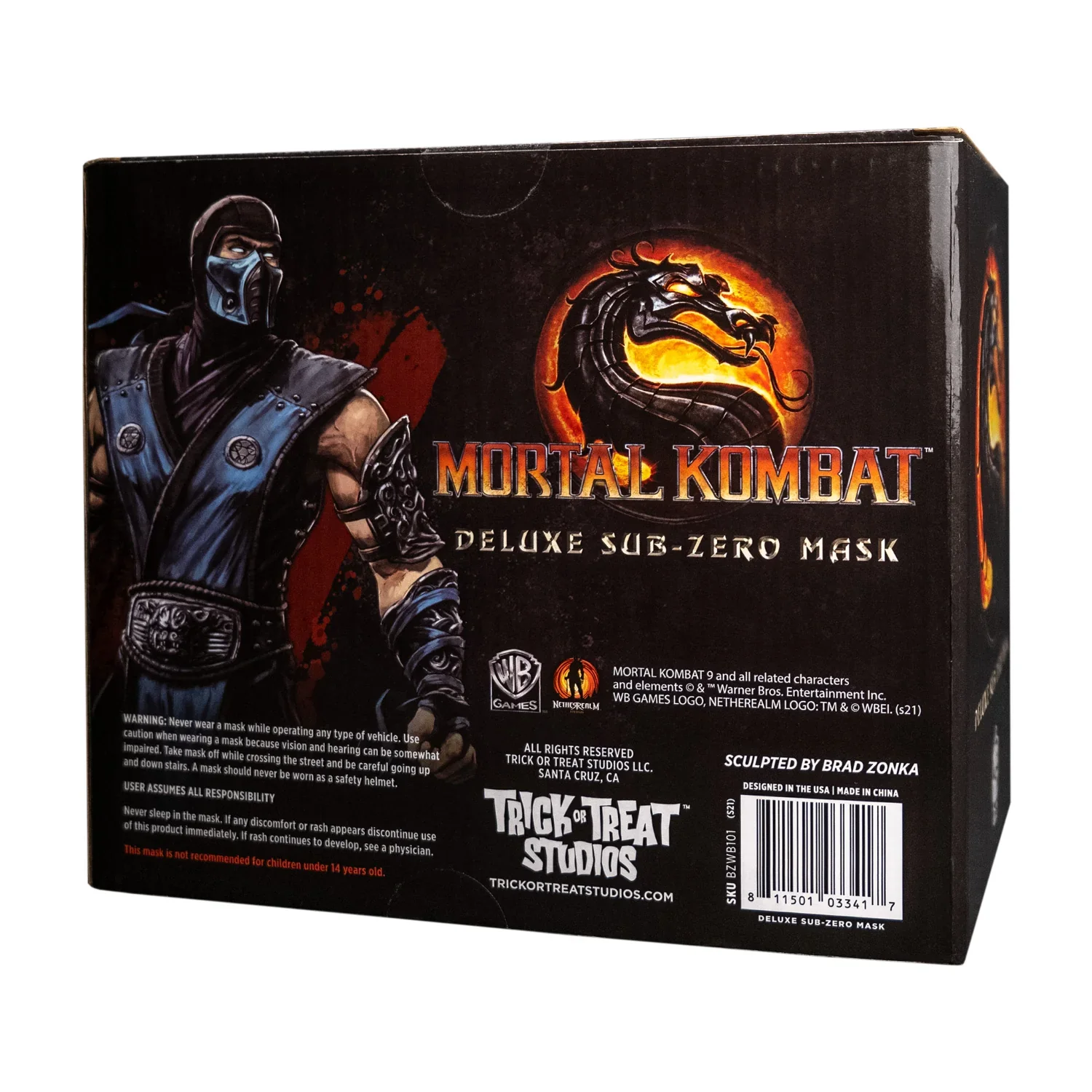 Mortal Kombat Sub Zero Costume Mask - Image 5