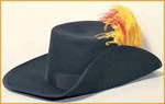 Musketeer Hat - Various Colors